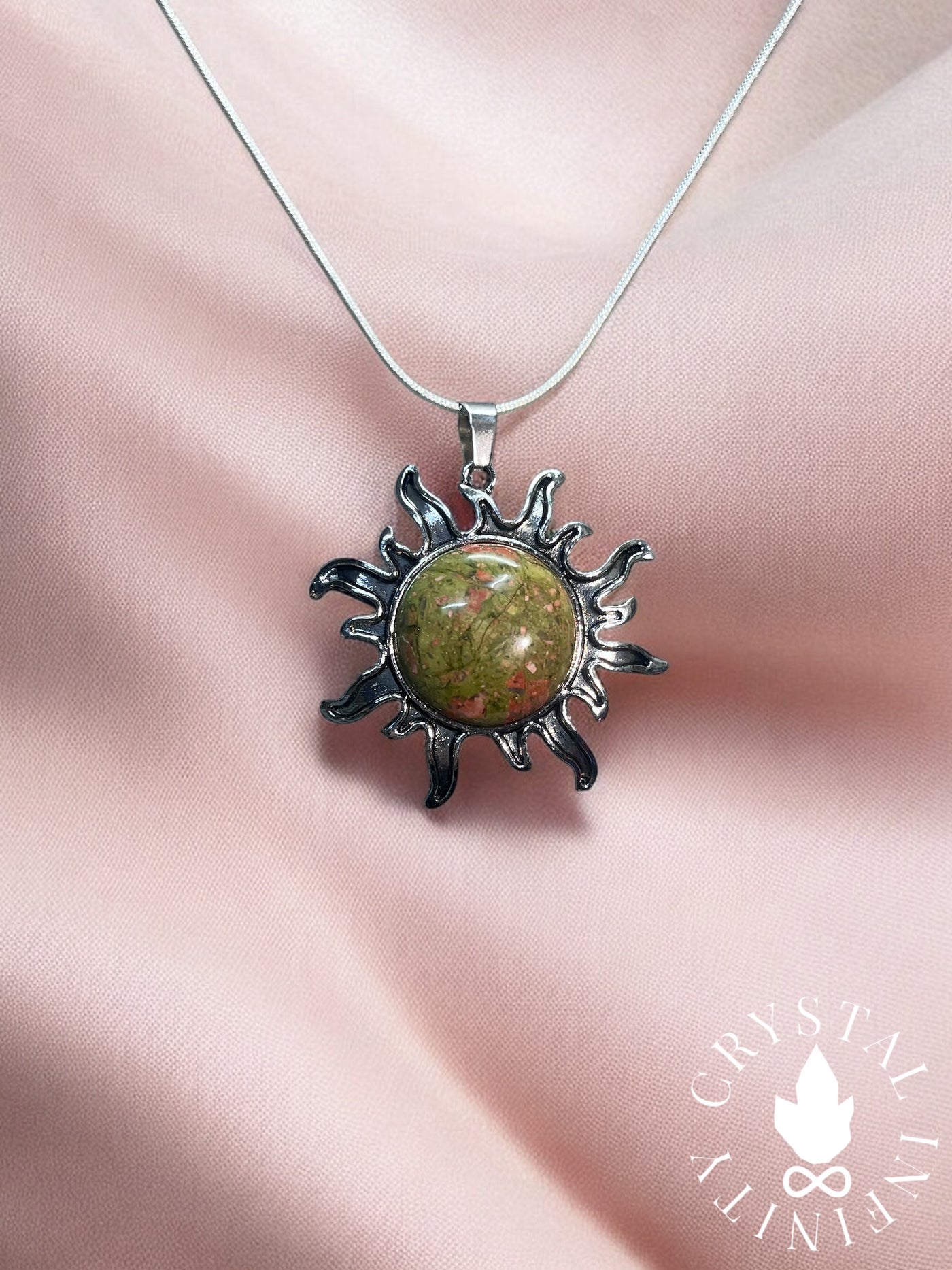 Unakite Sun Necklace