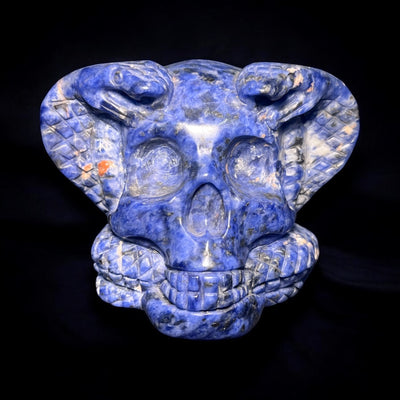 Sodalite Cobra Skull