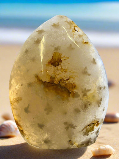 Flower Agate Druzy Freeform