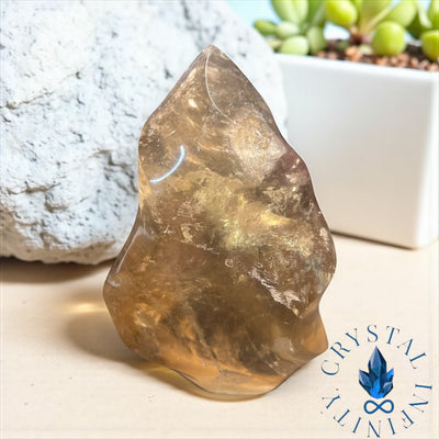 Smoky Quartz Flame Freeform
