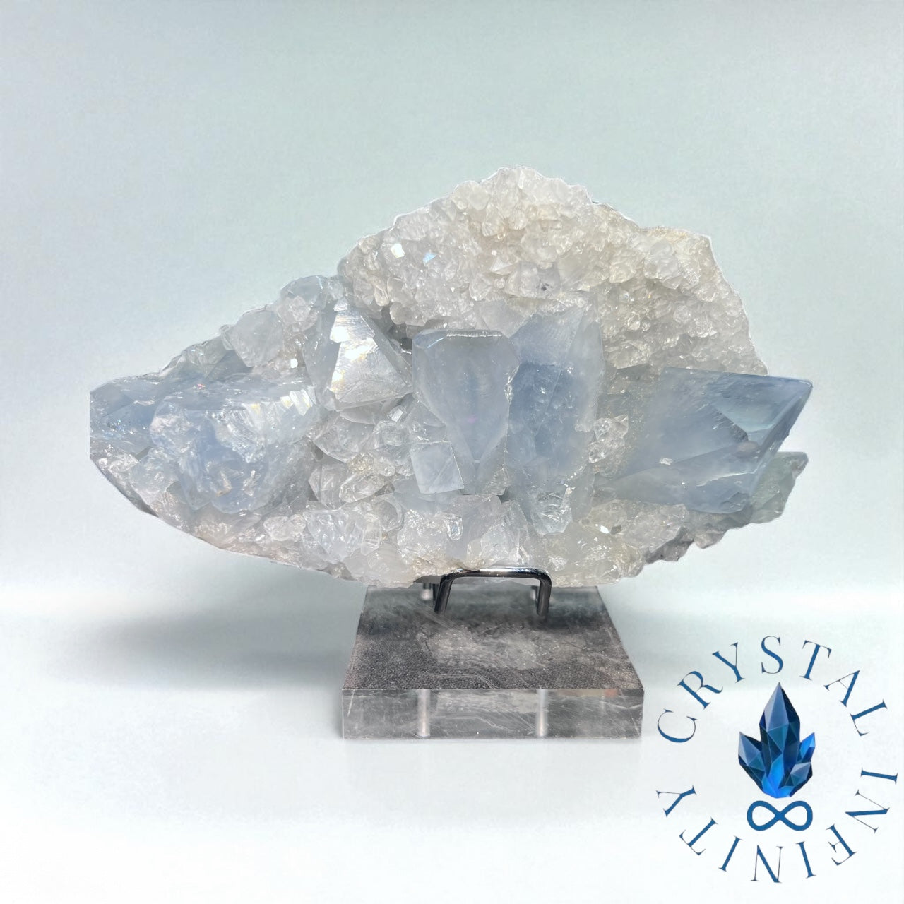 Celestite Specimen with Stand
