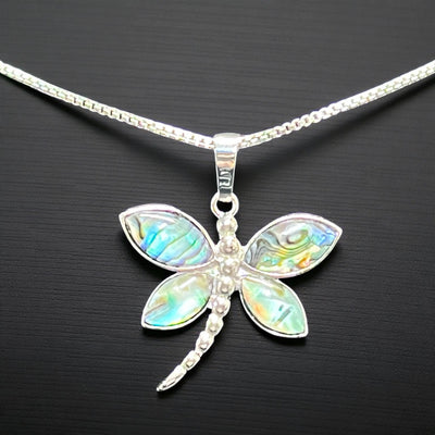 Mother of Pearl Dragonfly Necklace