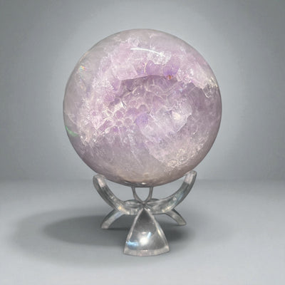 Amethyst and Flower Agate Sphere