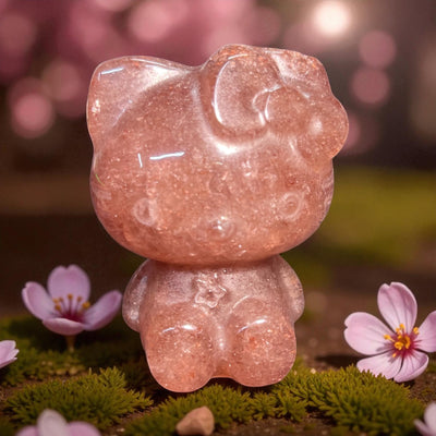 Strawberry Quartz Character Carving