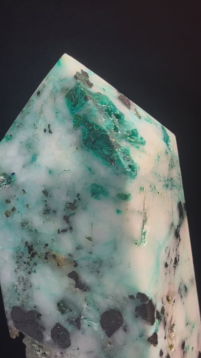 Phoenix Stone Jasper Crystal Tower