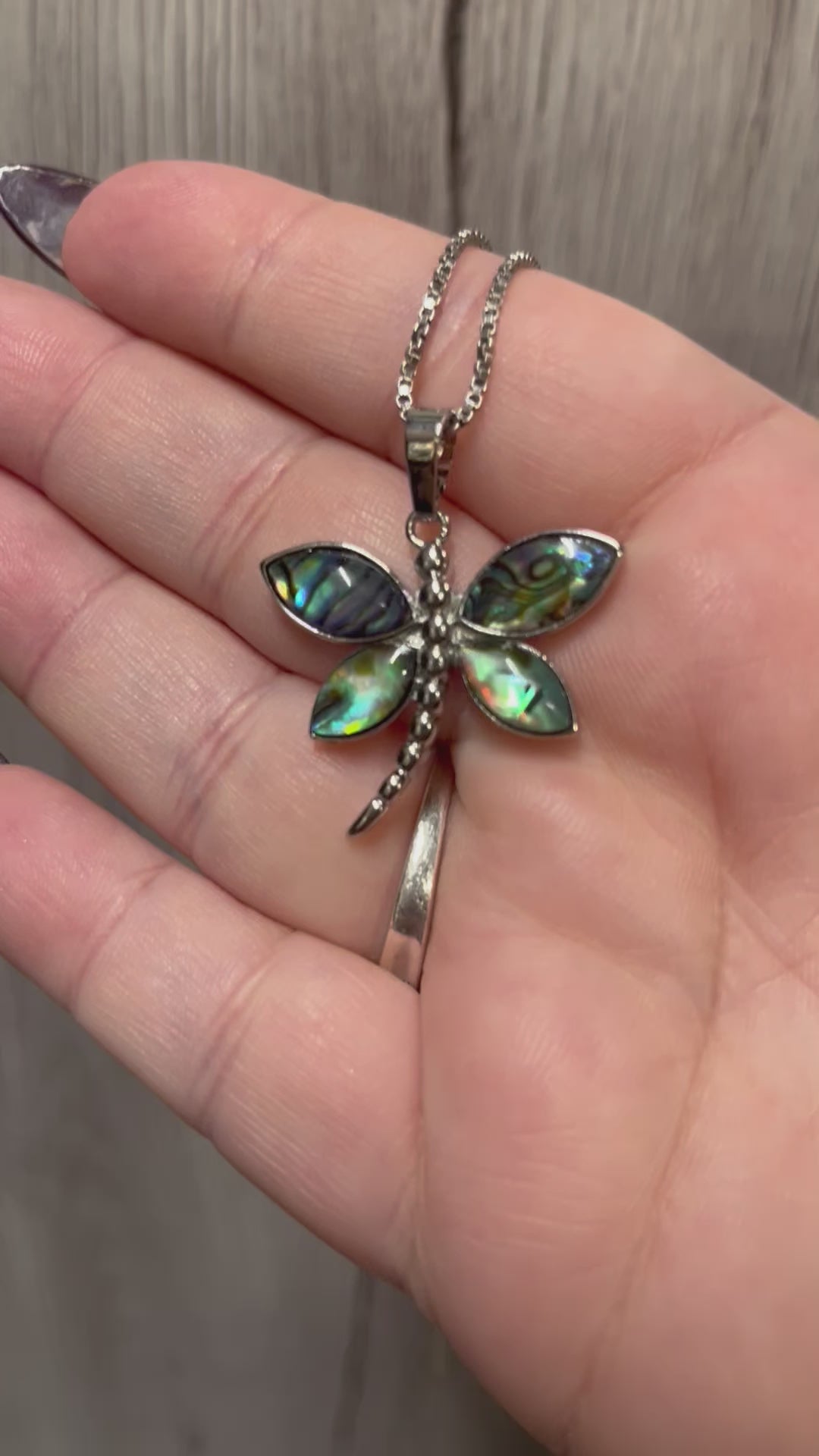 Mother of Pearl Dragonfly Necklace