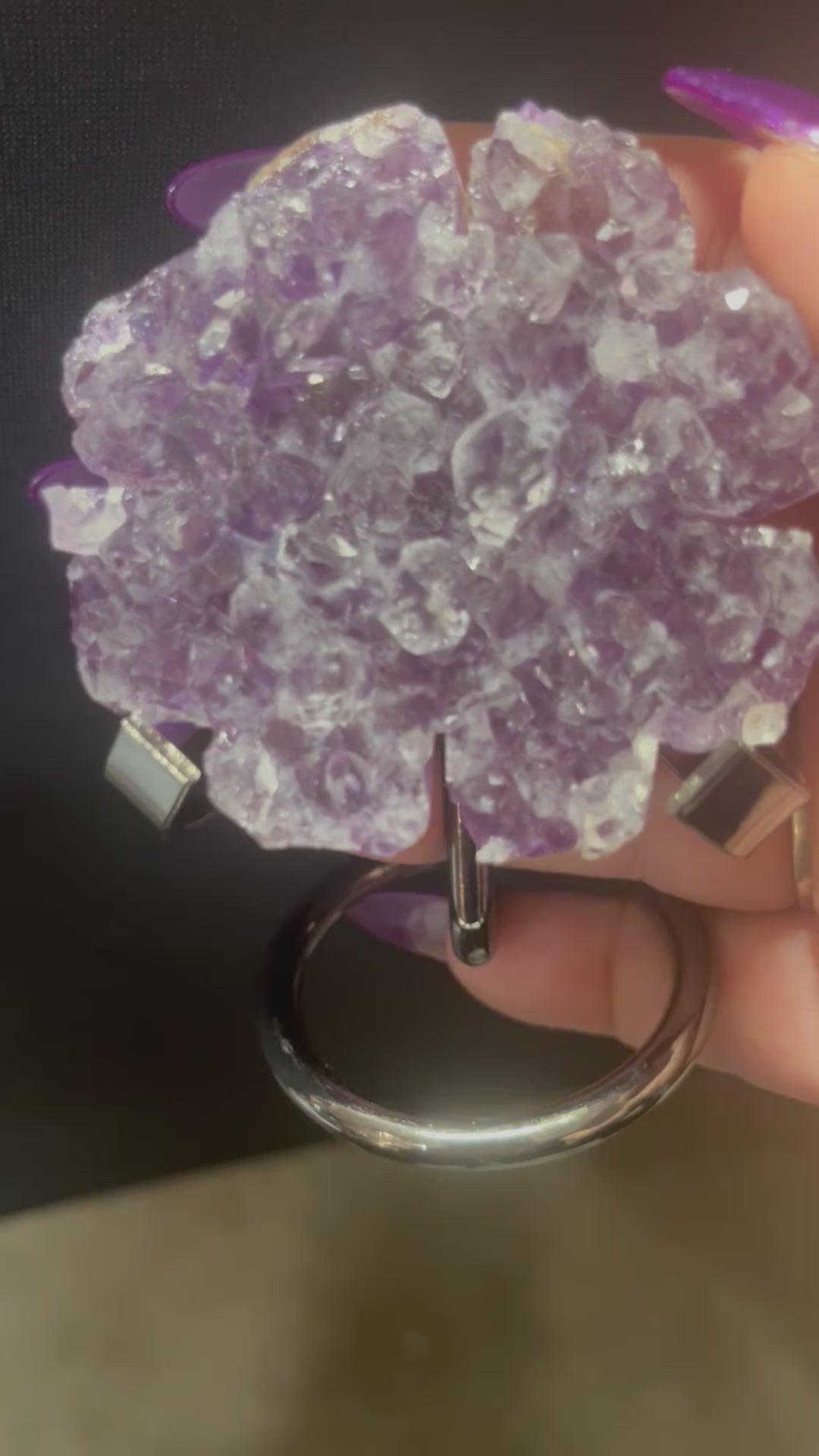 Amethyst Forever Flower with stand