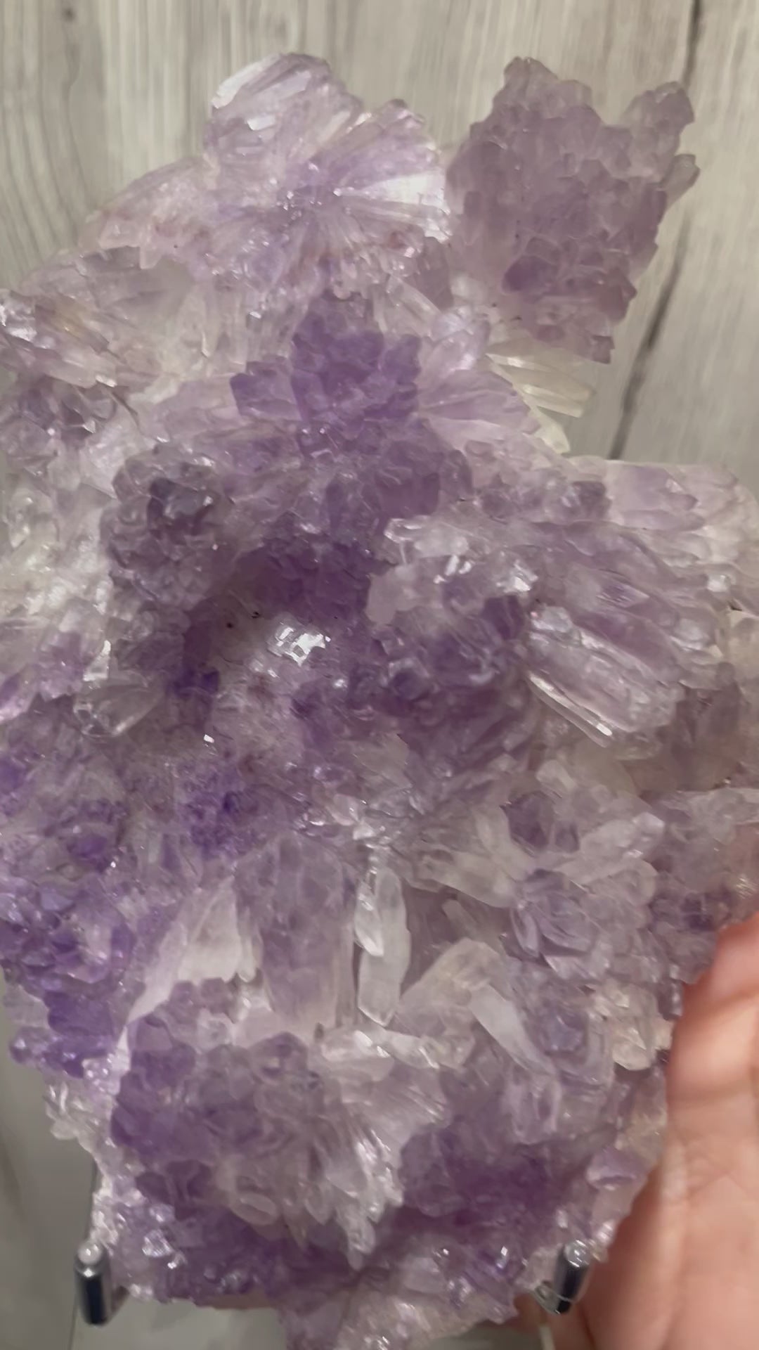 Amethyst Flower Specimen with stand