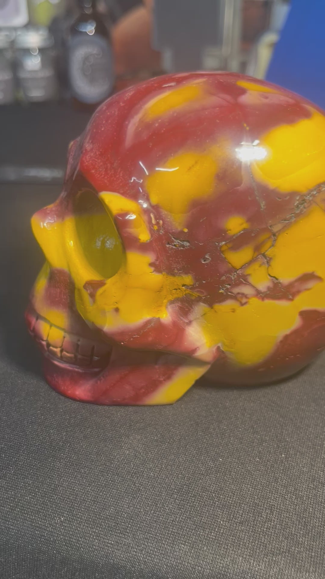 Mookaite Skull