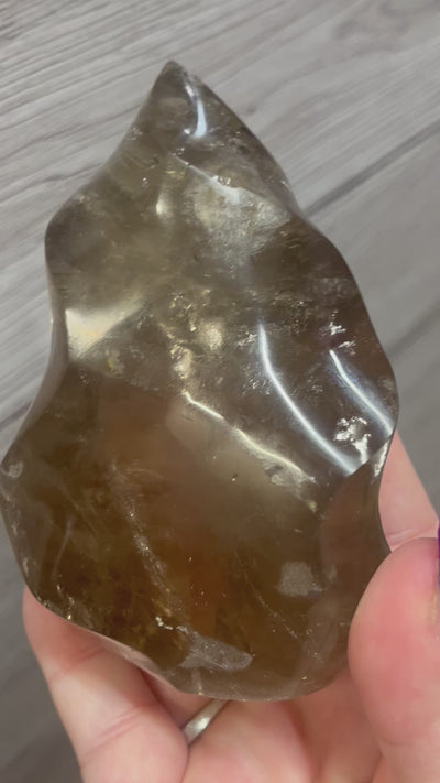 Smoky Quartz Flame Freeform