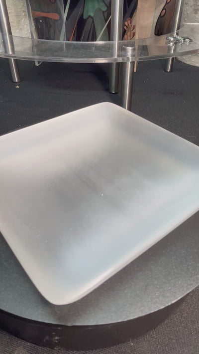 Satin Spar/Selenite Square Bowl