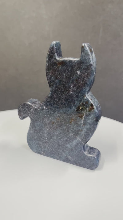 Cat Standing Ruby in Kyanite Limited Edition Carving