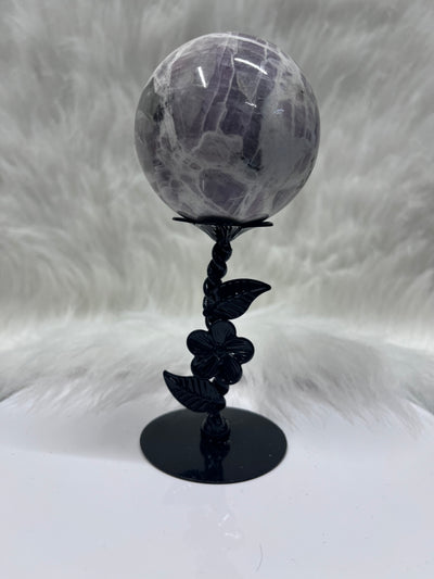 Black Flower Sphere Stand
